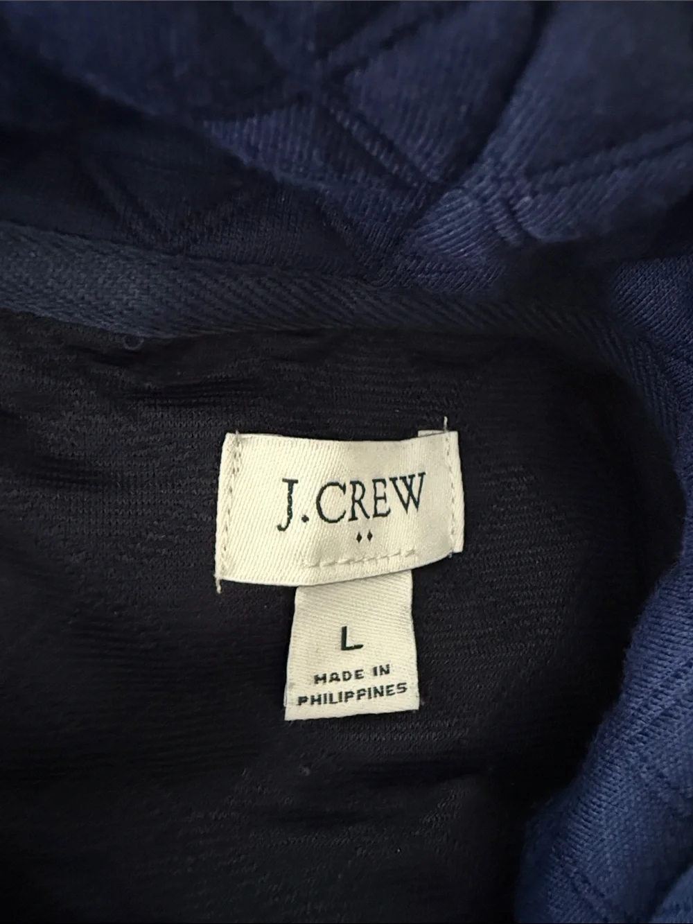 J. Crew  Women’s Cream Quilted Hooded Pullover